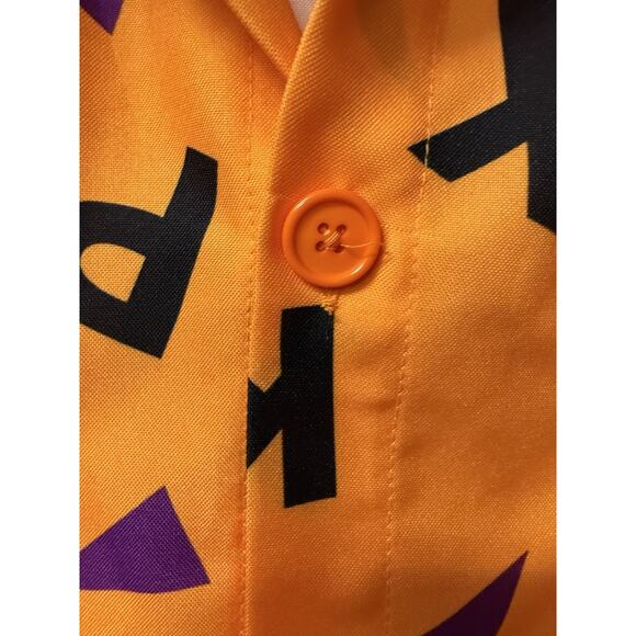 Dragon Ball Z Goku Button Up Down Anime Master Roshi Shirt Size L Rare 2001 - Picture 8 of 8